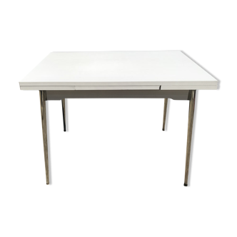 Table blanche en formica années 1970
