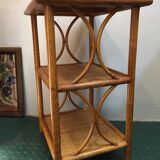 SHELF in RATTAN and WICKER 80s