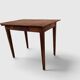 Petite table de ferme rustique en bois massif – Fin XIXe / Début XXe