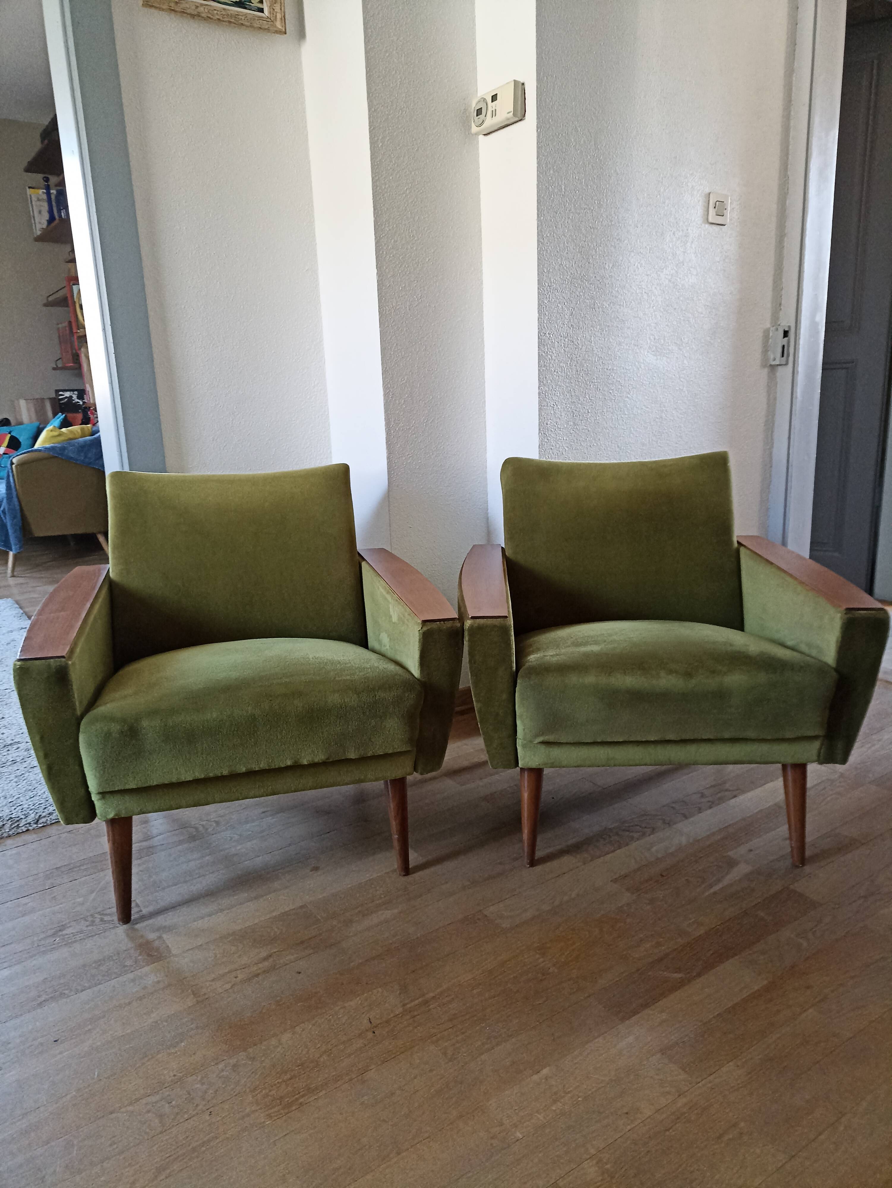 Pair of vintage armchairs