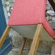 Pair of chairs bridge years 50 wood and fabric