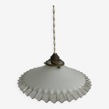 Opaline pendant light, vintage lighting