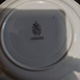 Flat plates series of six Lunéville decoration Aronde