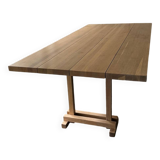 Solid oak dining table