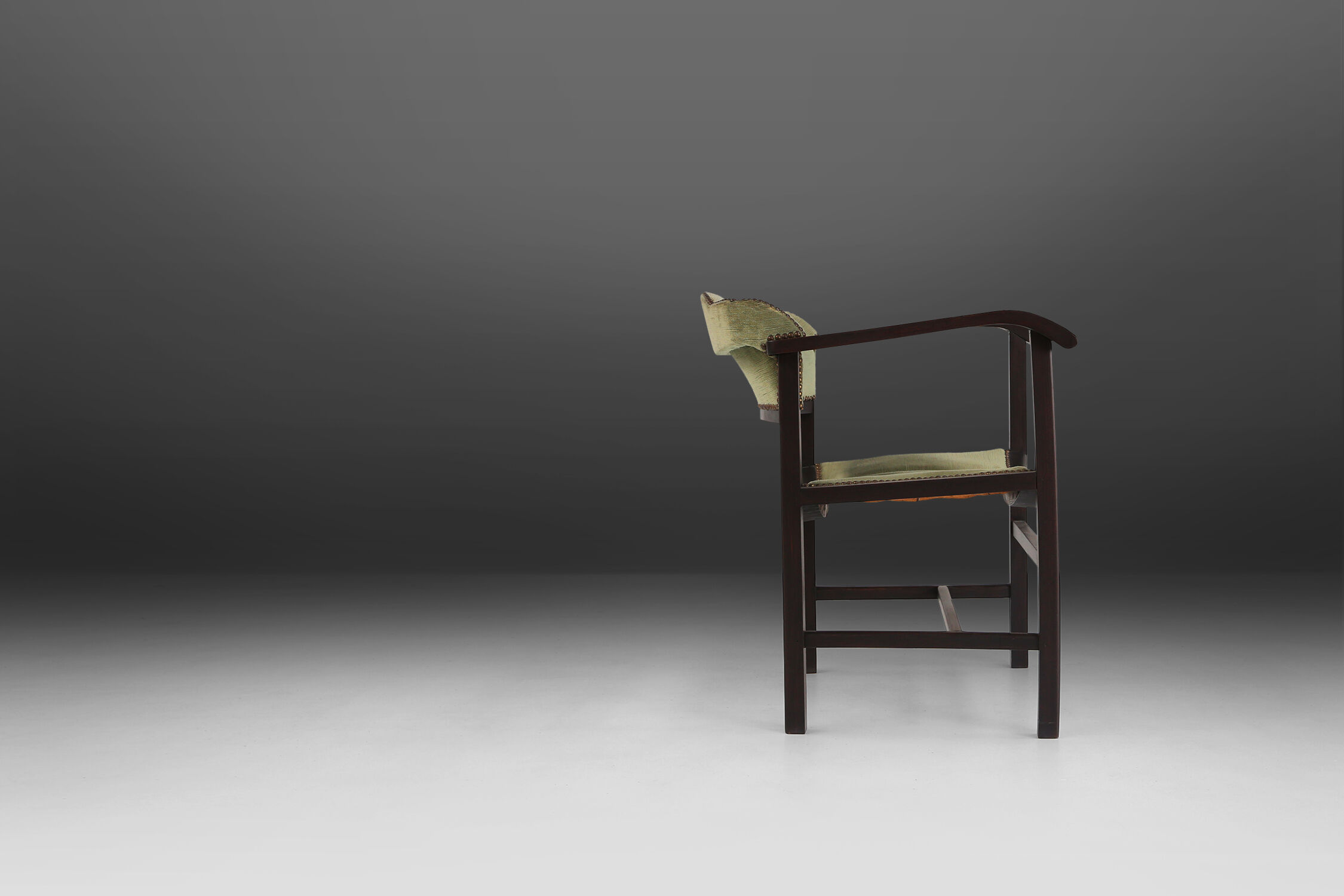 Art deco armchair in black and green ca.1930