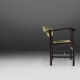 Art deco armchair in black and green ca.1930