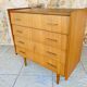 Vintage chest of drawers with 4 drawers by Capelle, circa 1960s.