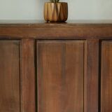 Louis XV style commode in solid oak, 20th century.