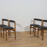 Table à manger ronde extensible et chaises du milieu du siècle de McIntosh, années 1960