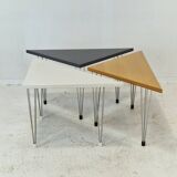 Set of 3 Triangle Tables by Pin-Age, Denmark 1980's
