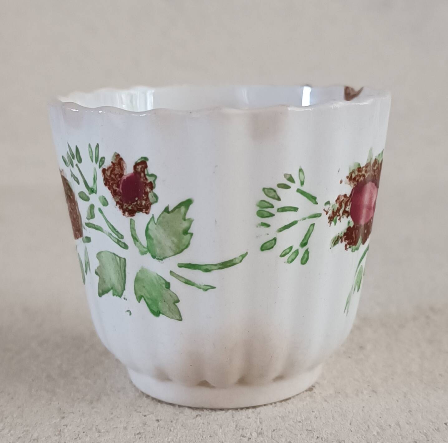 Digoin Sarreguemines iron earth mug