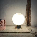 Opal globe table lamp