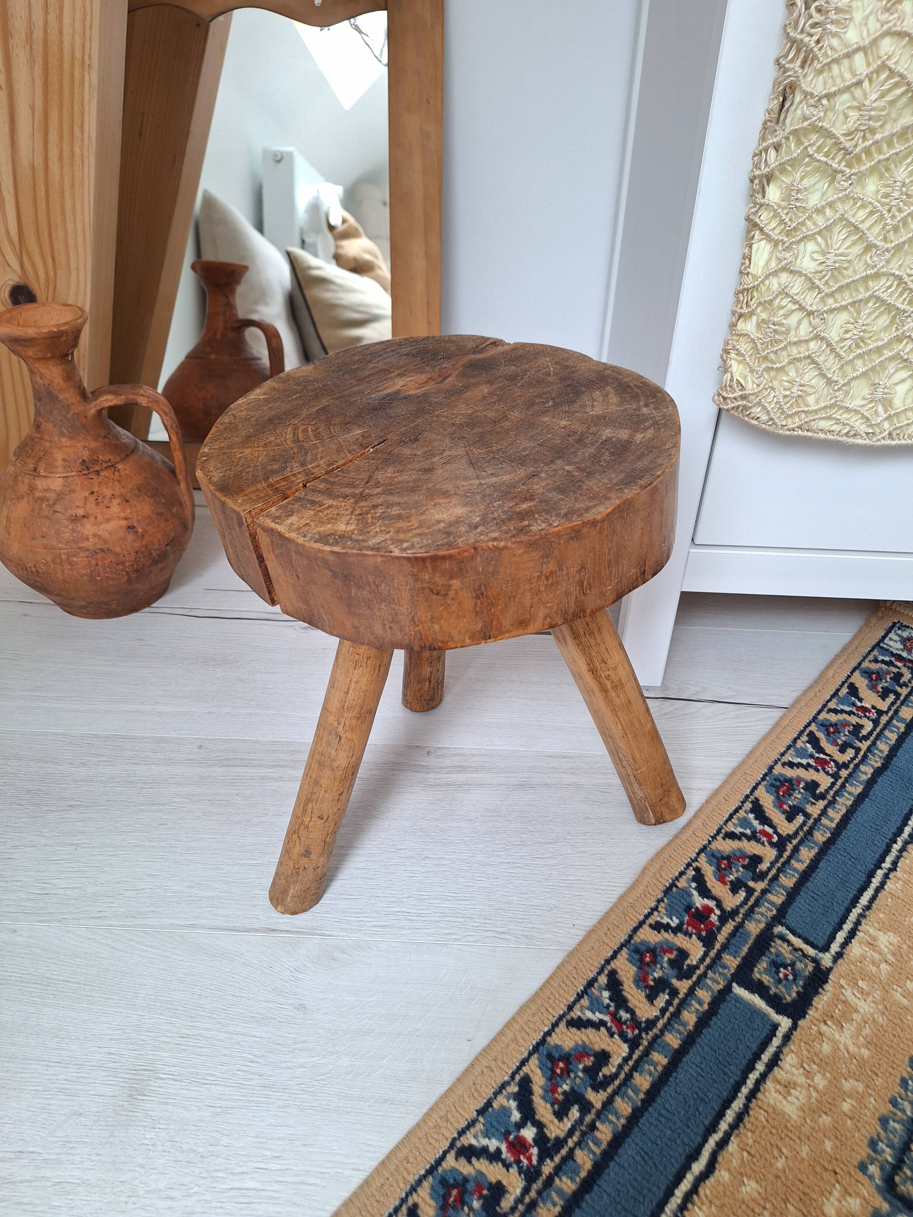 Brutalist tripod stool