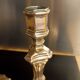 Regency candle holders in gilded bronze