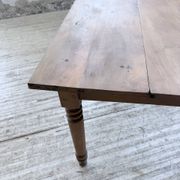 Bistro farmhouse table cherry wood turned legs 180cm