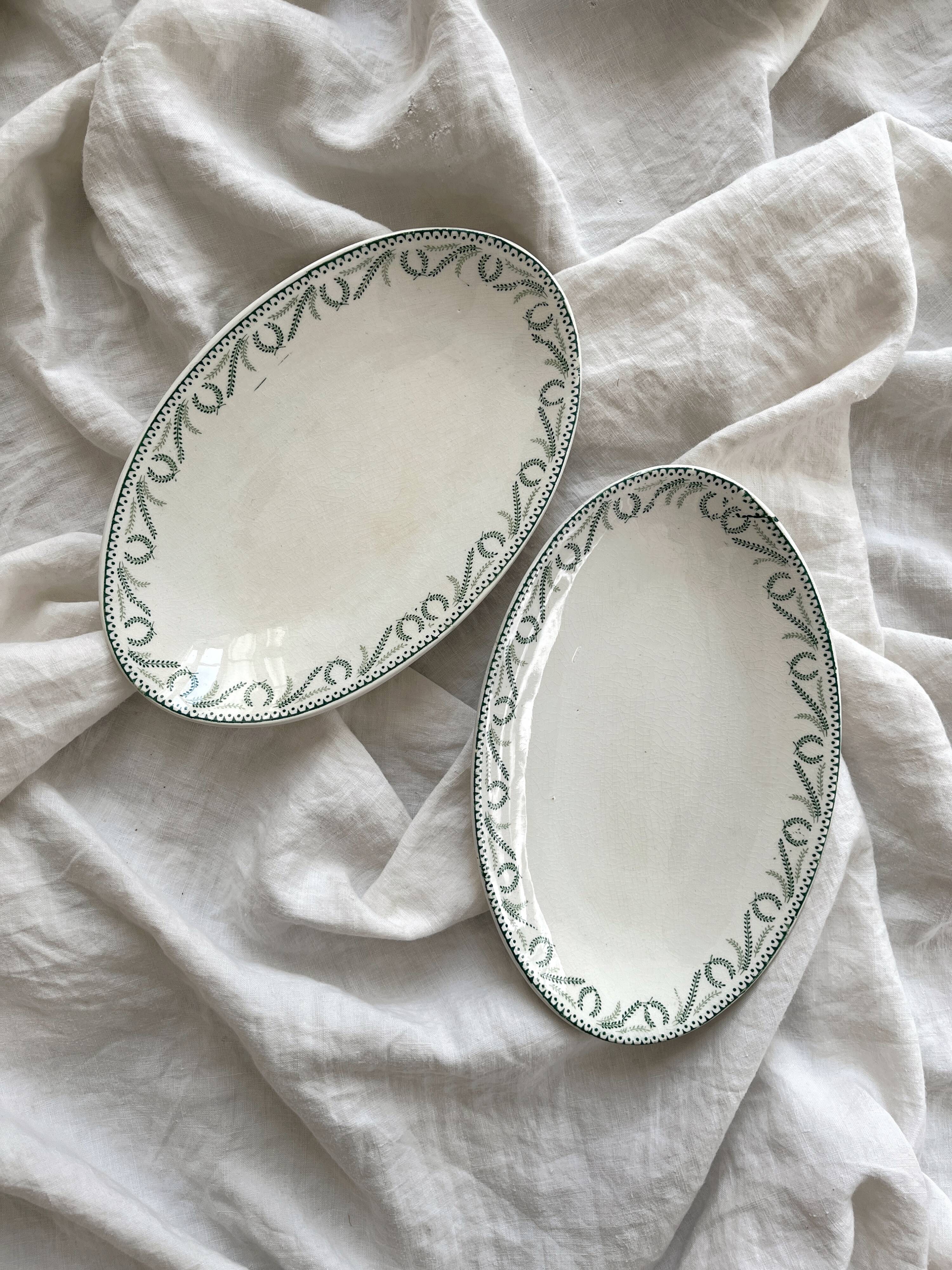 2 "Crown" ironstone bowls Boch Frères Keramis La Louvière