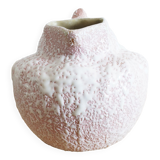 Art Nouveau ceramic pitcher with lava stone look