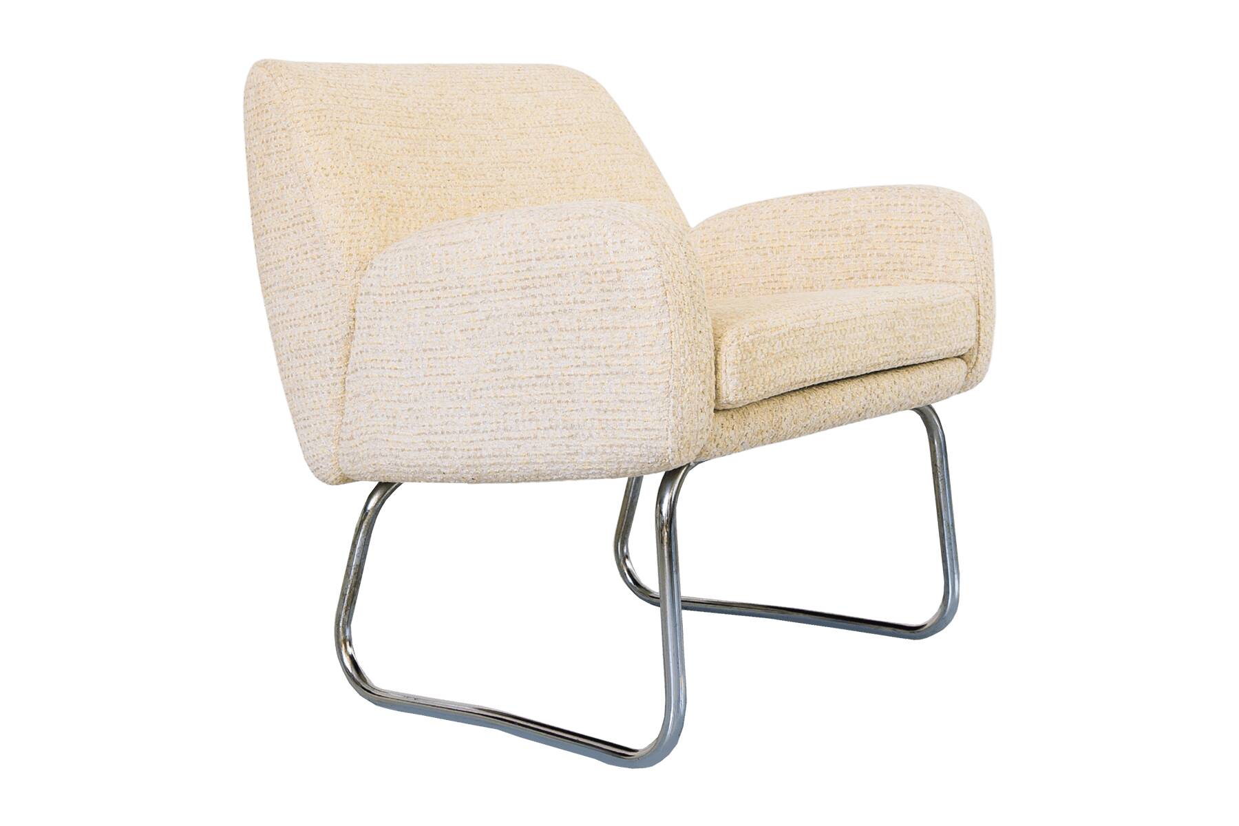 Vintage Sled-Base Armchair,Germany, 1970s