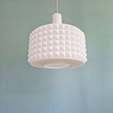 Large white opaline pendant light, Ivan Jakes design, 1960s