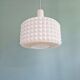 Large white opaline pendant light, Ivan Jakes design, 1960s