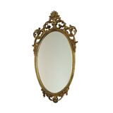Classic French Rococo Baroque Style Mirror Gold Resin 70cm