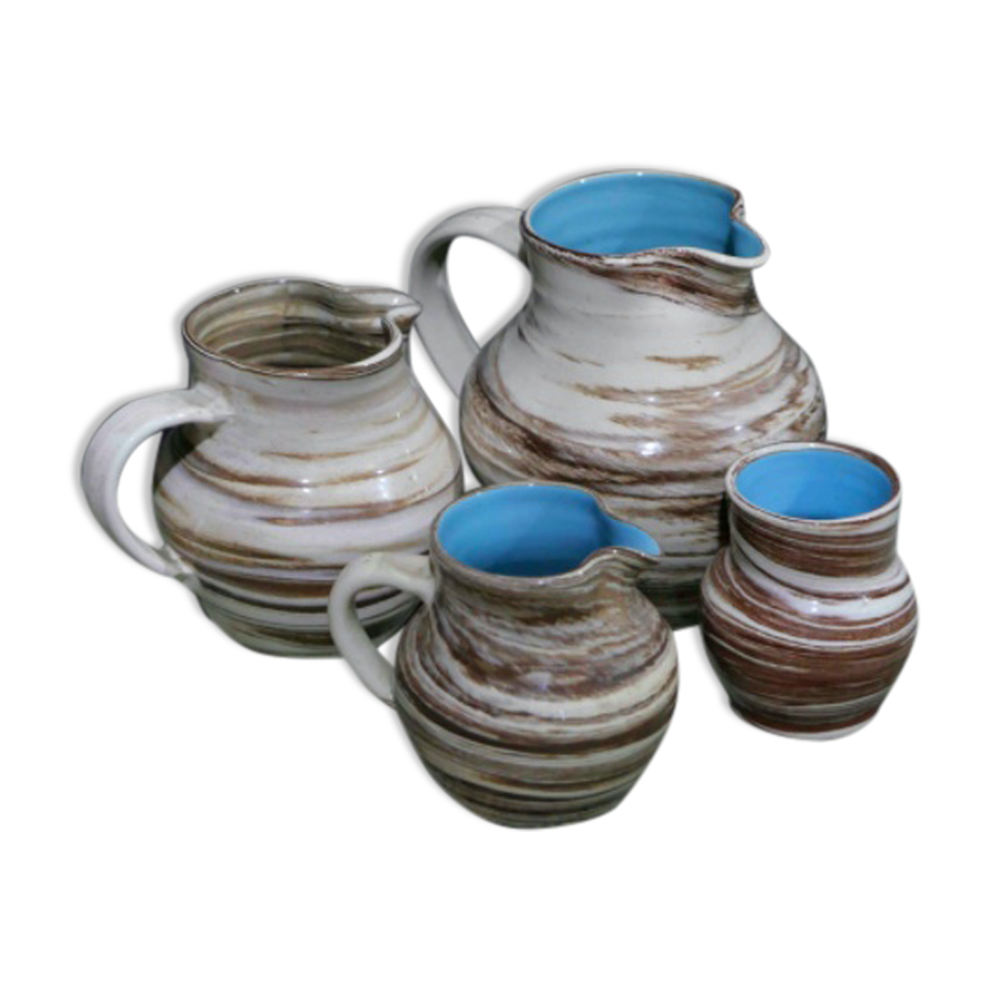 Lot of 4 ceramics assorted pitchers and vase