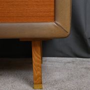 Teak and nubuck hairdresser, by R. Landault – 1970