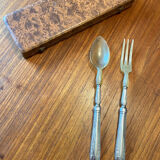 Art deco salad cutlery in silver filled 1930