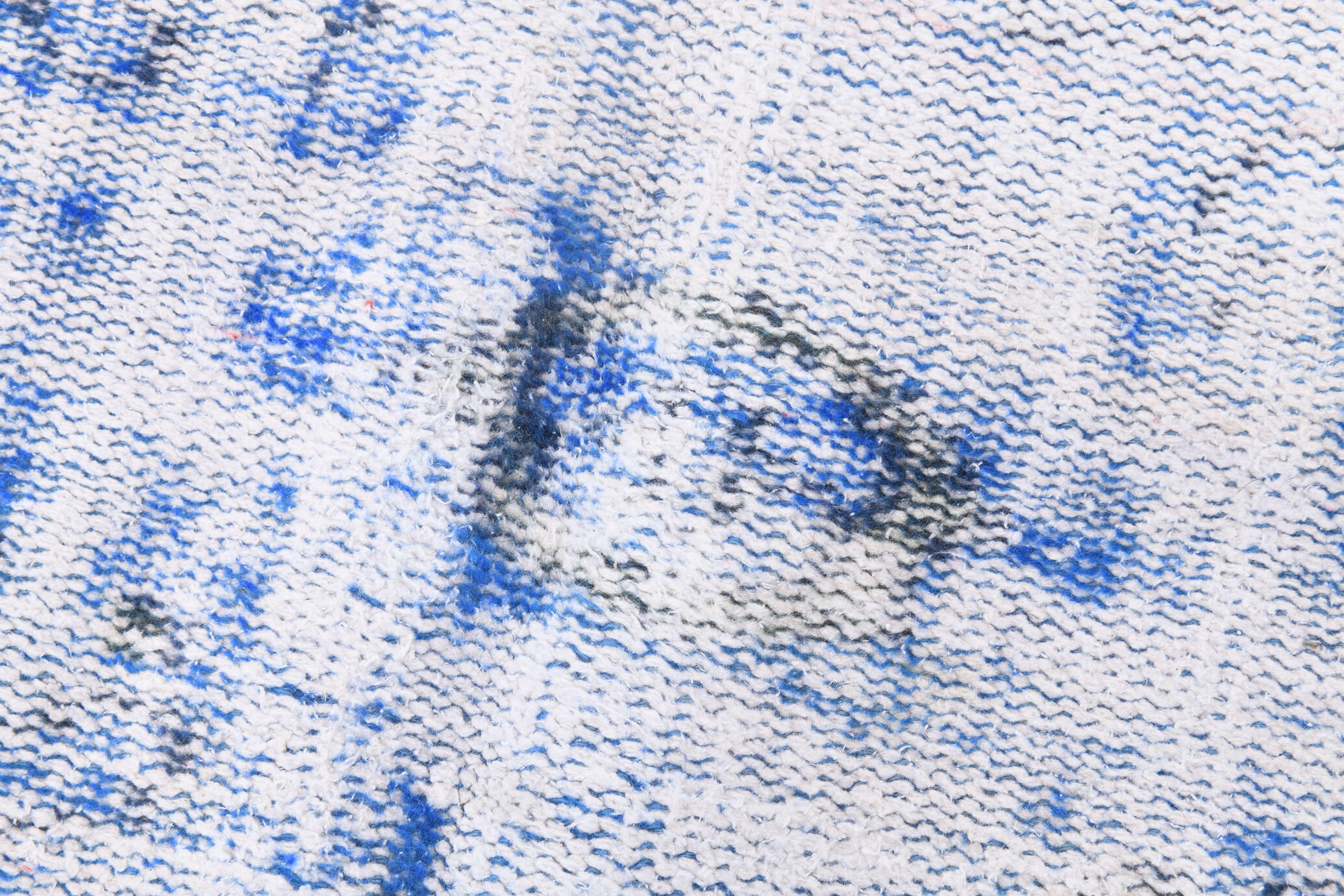 5x8 Faded Blue Handmade Wool Turkish Tapis Rug, 243x148Cm