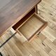 Vintage wooden metal desk design from the 1950s.