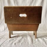 Rustic solid wood footrest
