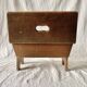 Rustic solid wood footrest