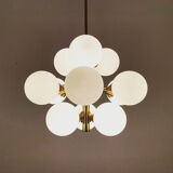 Brass Sputnik chandelier by Kaiser Leuchten