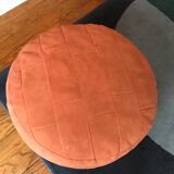 Alcantara patwork pouf