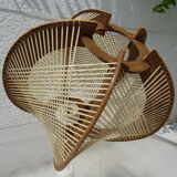 Scandinavian hanging lamp wire and wood