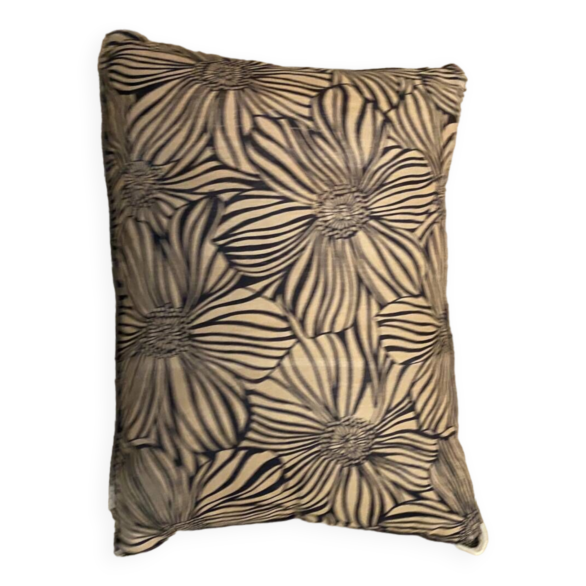Cushion / floral pattern /100% silk /40x30cm