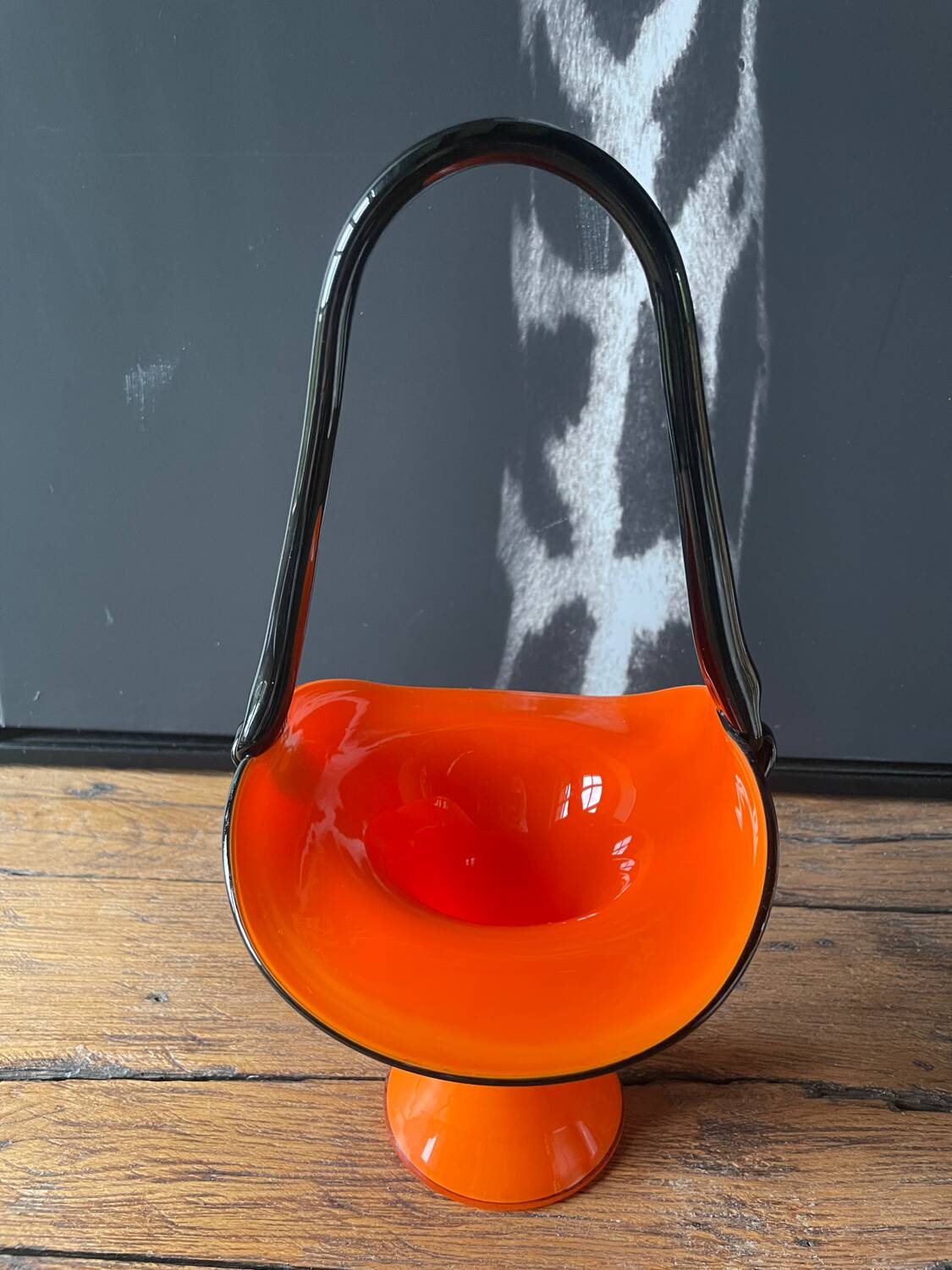 Art Deco blown glass vase