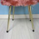 Chaise moumoute rose