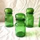 Lot de 6 pots d'apothicaire en verre