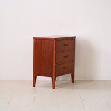 Commode en acajou avec poignées en métal