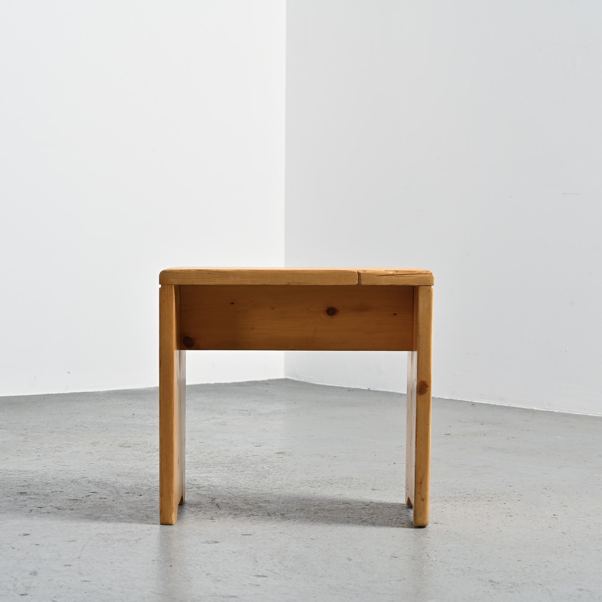 Solid pine stools, France circa 1975