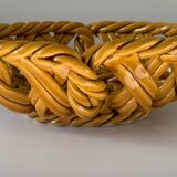 Woven ceramic basket