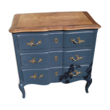 Louis XV-style chest of drawers  in solid cherry.