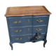 Louis XV-style chest of drawers  in solid cherry.