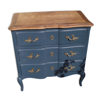 Louis XV-style chest of drawers  in solid cherry.