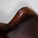 Vintage Dutch leather club armchair
