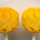 2 Tulip Tablelamps yellow 1970s