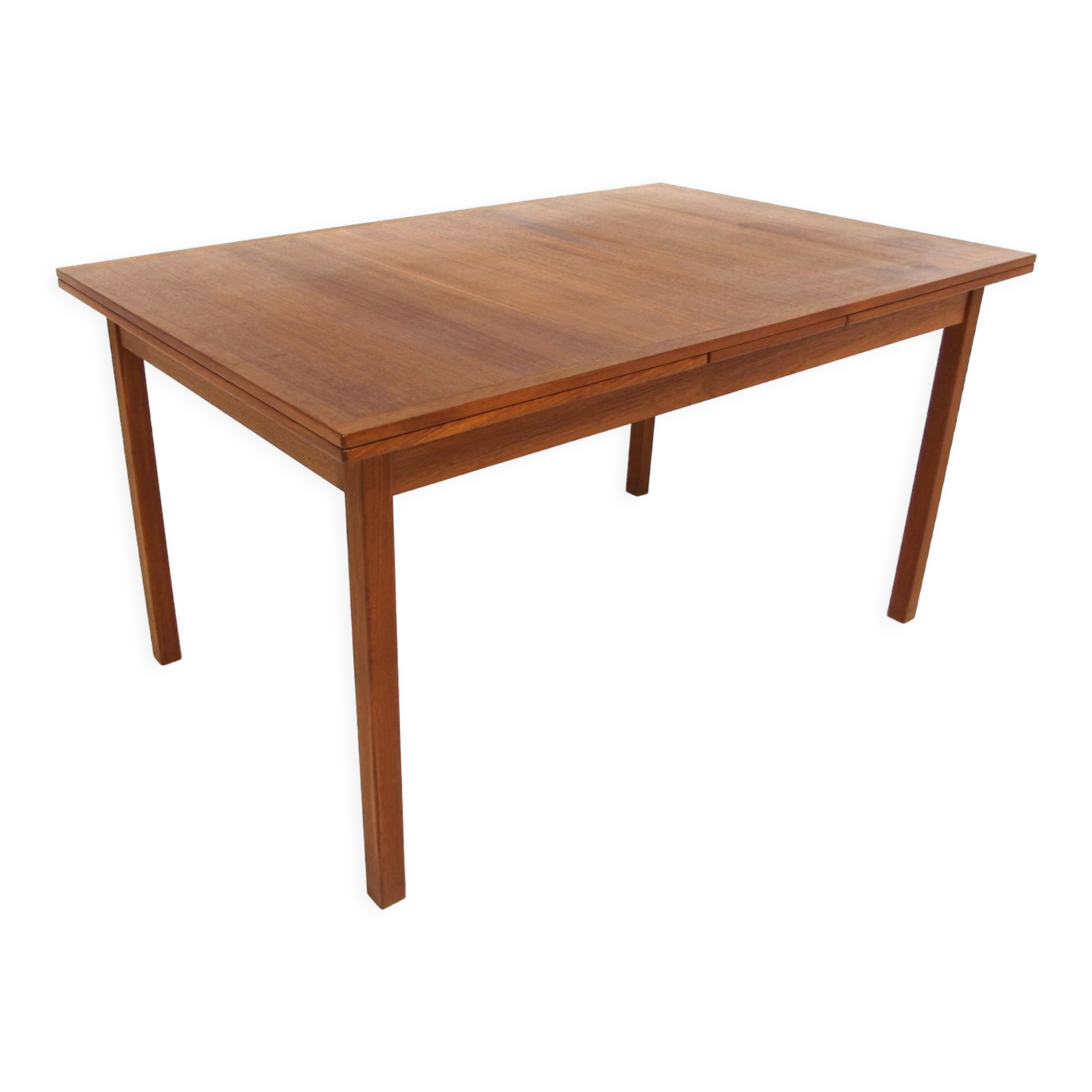 Scandinavian dining table "wallet" in teak, Hugo Troeds, Sweden, 1960
