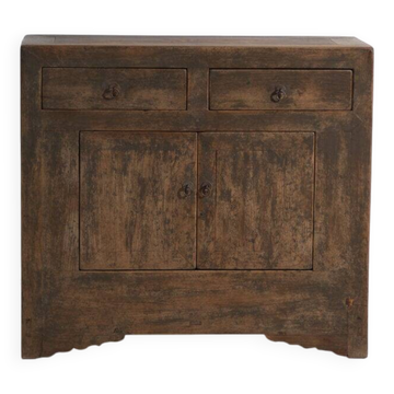 Antique pine sideboard with two drawers and two doors – China, circa 1930