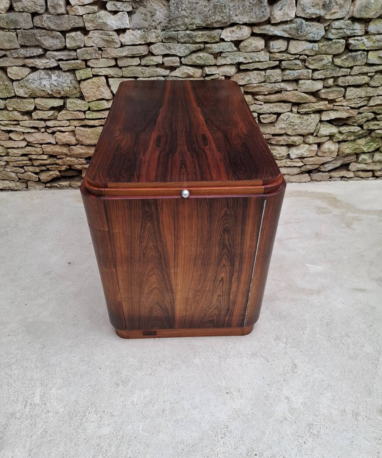 Art Deco Desk in Macassar Ebony
